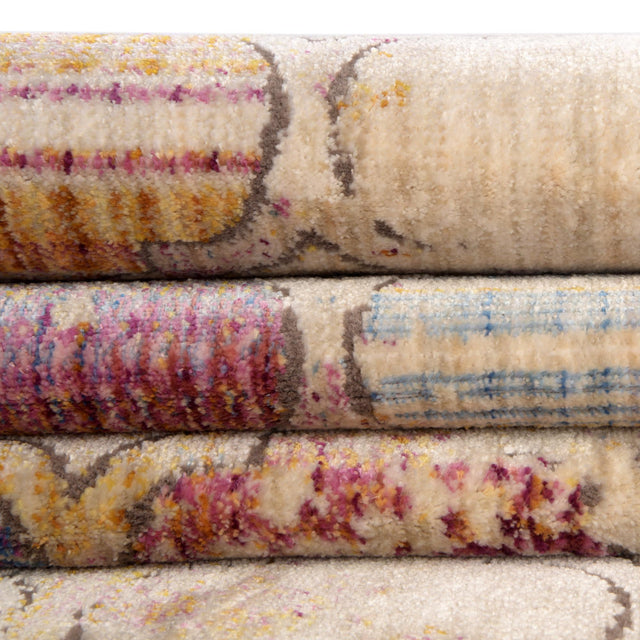 Multicolor 10' x 13' 8 Deepa Rectangle Area Rug 100% Polyester Colorful Modern Contemporary Carpet for Home Decorating Living, Dining, Office & Bedrooms for Sale at Rug Engine
