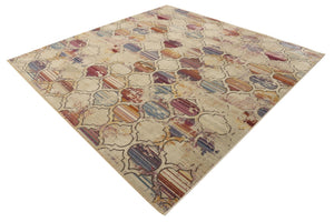 Multicolor 7' 10 x 7' 10 Deepa Square Area Rug 100% Polyester Colorful Modern Contemporary Carpet for Home Decorating Living, Dining, Office & Bedrooms for Sale at Rug Engine