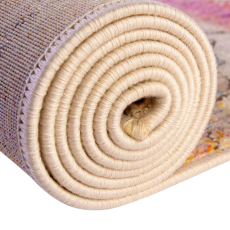 Multicolor 2' x 8' Deepa Runner Area Rug 100% Polyester Colorful Modern Contemporary Carpet for Home Decorating Living, Dining, Office & Bedrooms for Sale at Rug Engine