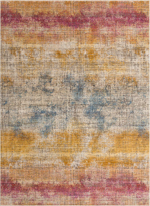 Multicolor 10' x 13' 8 Deepa Rectangle Area Rug 100% Polyester Colorful Modern Contemporary Carpet for Home Decorating Living, Dining, Office & Bedrooms for Sale at Rug Engine