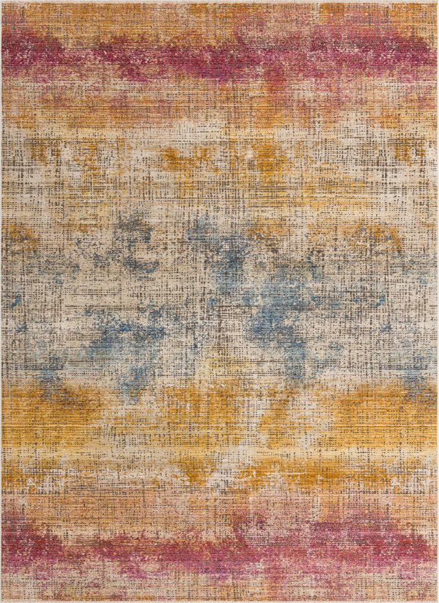 Multicolor 10' x 13' 8 Deepa Rectangle Area Rug 100% Polyester Colorful Modern Contemporary Carpet for Home Decorating Living, Dining, Office & Bedrooms for Sale at Rug Engine