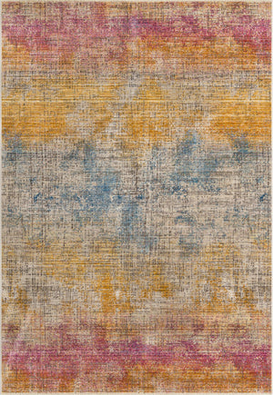 Multicolor 6' x 8' 9 Deepa Rectangle Area Rug 100% Polyester Colorful Modern Contemporary Carpet for Home Decorating Living, Dining, Office & Bedrooms for Sale at Rug Engine