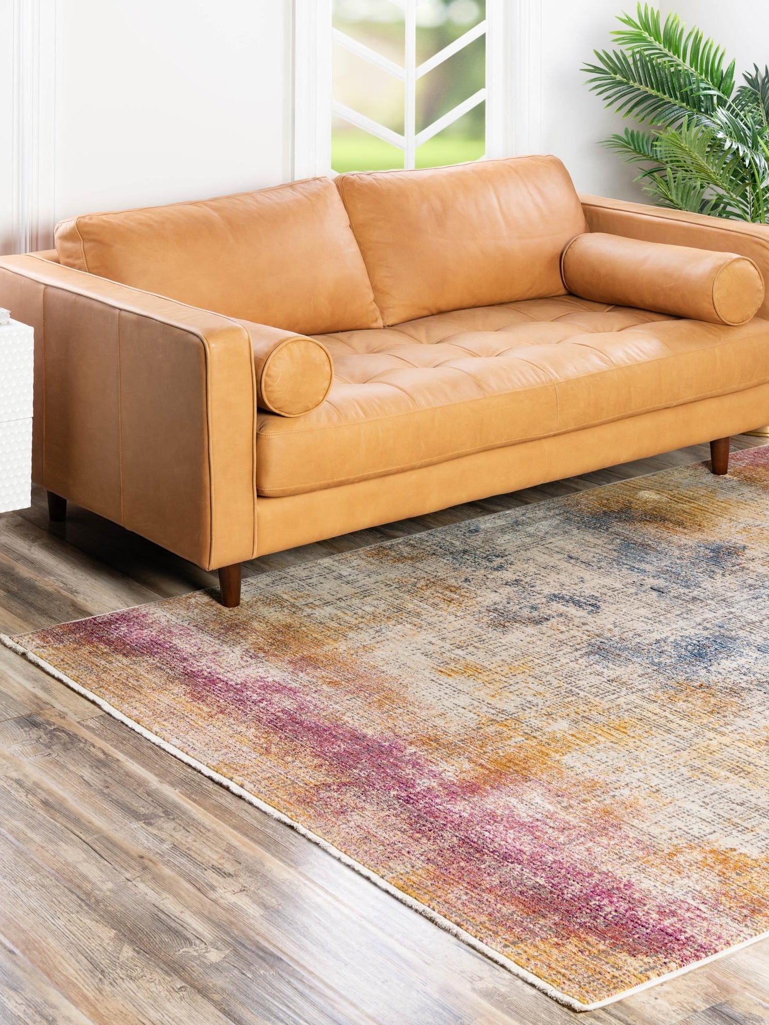Multicolor 2' x 3' Deepa Rectangle Area Rug 100% Polyester Colorful Modern Contemporary Carpet for Home Decorating Living, Dining, Office & Bedrooms for Sale at Rug Engine