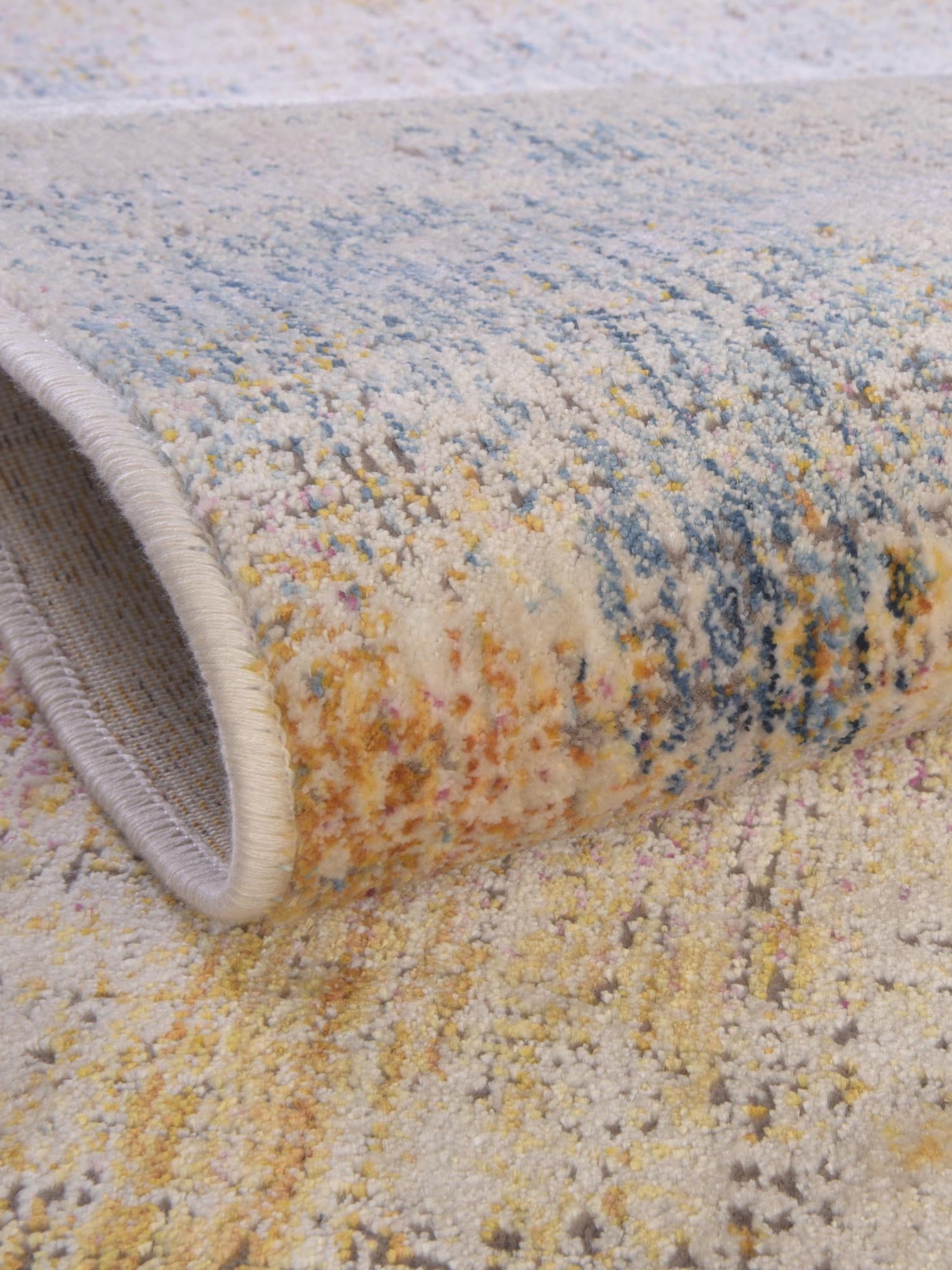 Multicolor 7' 10 x 9' 8 Deepa Rectangle Area Rug 100% Polyester Colorful Modern Contemporary Carpet for Home Decorating Living, Dining, Office & Bedrooms for Sale at Rug Engine