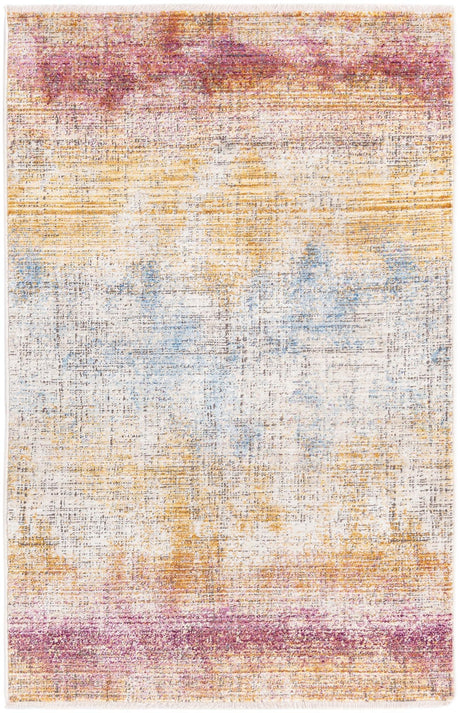Multicolor 3' 3 x 5' Deepa Rectangle Area Rug 100% Polyester Colorful Modern Contemporary Carpet for Home Decorating Living, Dining, Office & Bedrooms for Sale at Rug Engine
