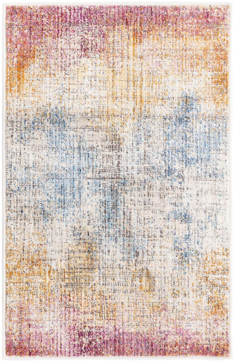 Multicolor 2' x 3' Deepa Rectangle Area Rug 100% Polyester Colorful Modern Contemporary Carpet for Home Decorating Living, Dining, Office & Bedrooms for Sale at Rug Engine
