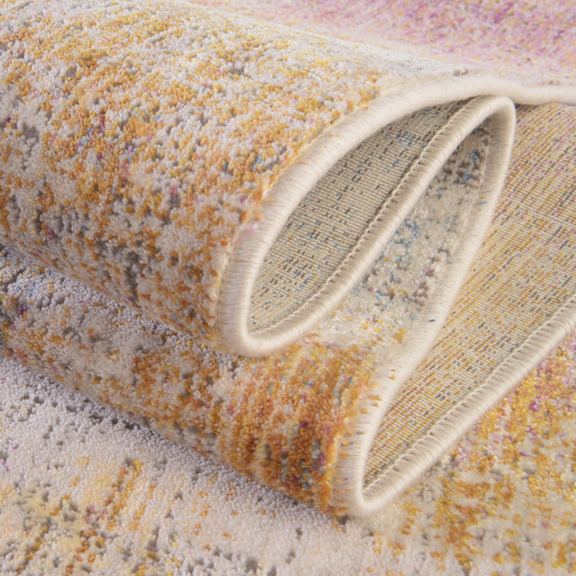 Multicolor 7' 10 x 7' 10 Deepa Octagon Area Rug 100% Polyester Colorful Modern Contemporary Carpet for Home Decorating Living, Dining, Office & Bedrooms for Sale at Rug Engine
