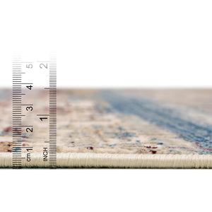 Multicolor 5' 3 x 7' 9 Deepa Rectangle Area Rug 100% Polyester Colorful Modern Contemporary Carpet for Home Decorating Living, Dining, Office & Bedrooms for Sale at Rug Engine