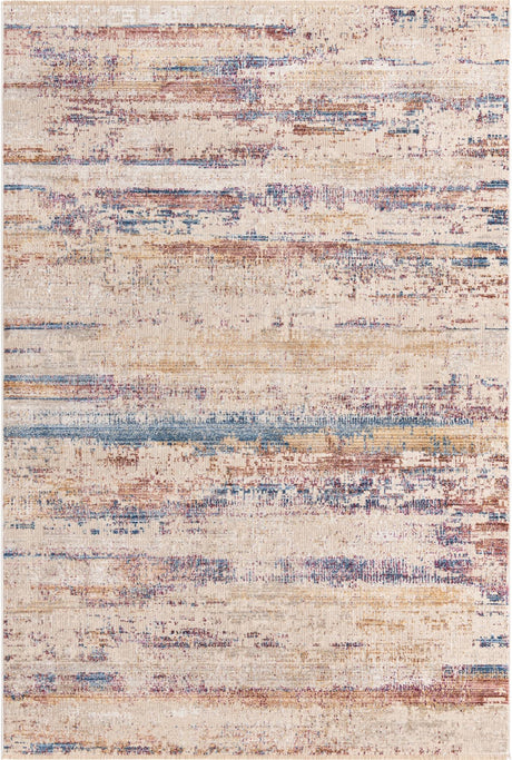 Multicolor 5' 3 x 7' 9 Deepa Rectangle Area Rug 100% Polyester Colorful Modern Contemporary Carpet for Home Decorating Living, Dining, Office & Bedrooms for Sale at Rug Engine