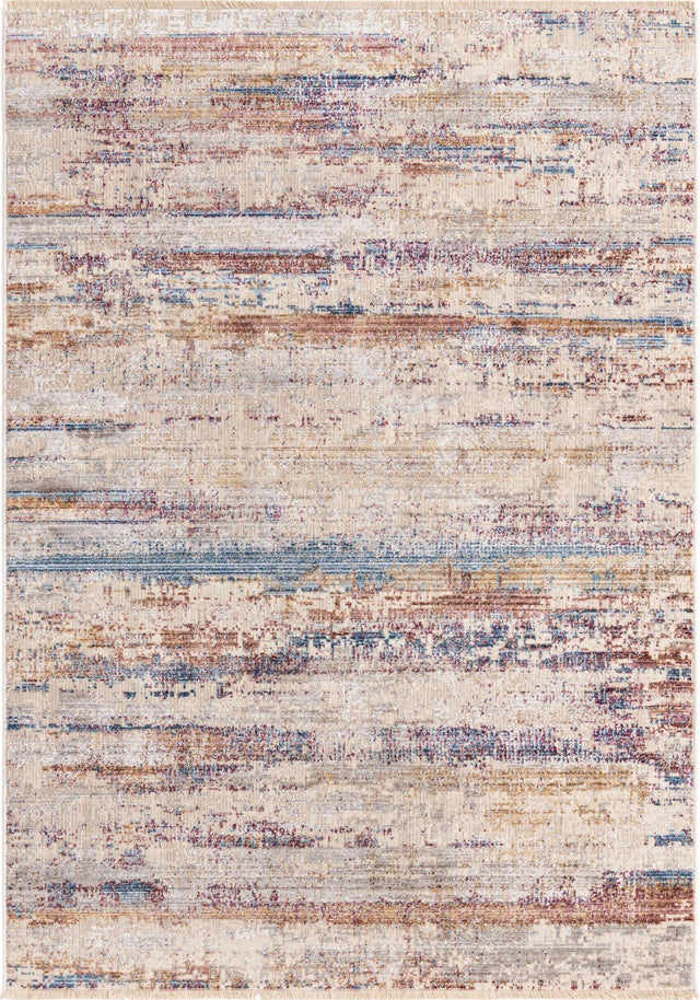 Multicolor 4' x 5' 10 Deepa Rectangle Area Rug 100% Polyester Colorful Modern Contemporary Carpet for Home Decorating Living, Dining, Office & Bedrooms for Sale at Rug Engine