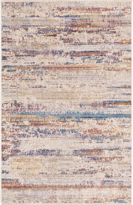 Multicolor 3' 3 x 5' Deepa Rectangle Area Rug 100% Polyester Colorful Modern Contemporary Carpet for Home Decorating Living, Dining, Office & Bedrooms for Sale at Rug Engine