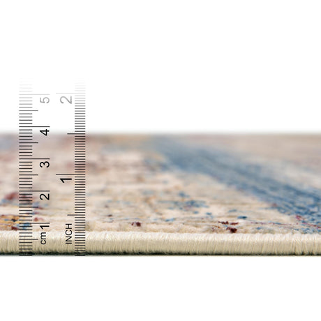 Multicolor 7' 10 x 7' 10 Deepa Square Area Rug 100% Polyester Colorful Modern Contemporary Carpet for Home Decorating Living, Dining, Office & Bedrooms for Sale at Rug Engine