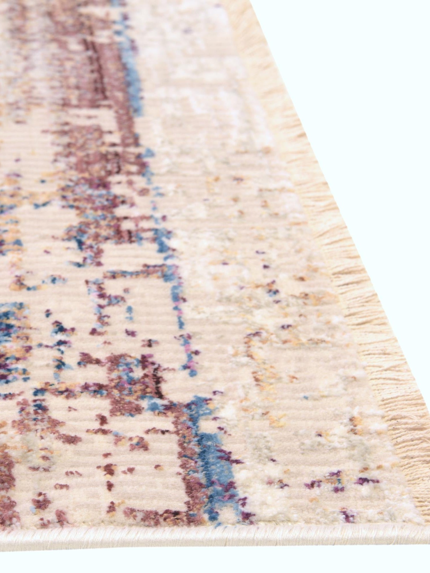 Multicolor 2' x 6' Deepa Runner Area Rug 100% Polyester Colorful Modern Contemporary Carpet for Home Decorating Living, Dining, Office & Bedrooms for Sale at Rug Engine