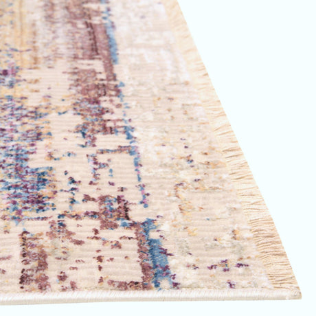 Multicolor 2' x 6' Deepa Runner Area Rug 100% Polyester Colorful Modern Contemporary Carpet for Home Decorating Living, Dining, Office & Bedrooms for Sale at Rug Engine