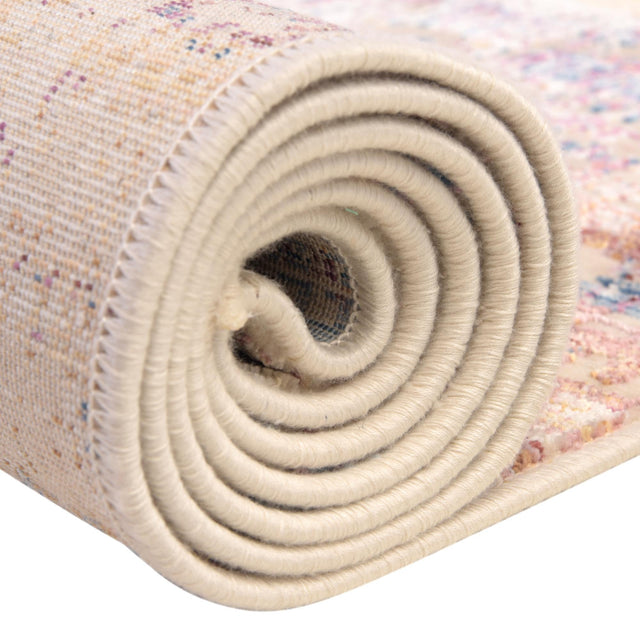 Multicolor 2' x 8' Deepa Runner Area Rug 100% Polyester Colorful Modern Contemporary Carpet for Home Decorating Living, Dining, Office & Bedrooms for Sale at Rug Engine