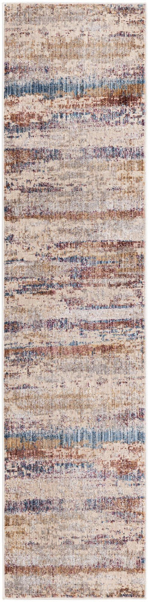 Multicolor 2' x 8' Deepa Runner Area Rug 100% Polyester Colorful Modern Contemporary Carpet for Home Decorating Living, Dining, Office & Bedrooms for Sale at Rug Engine