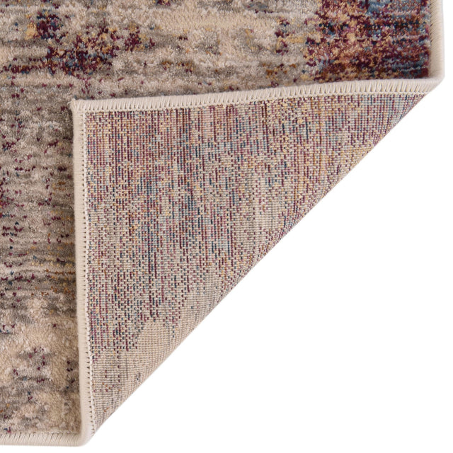 Multicolor 2' x 8' Deepa Runner Area Rug 100% Polyester Colorful Modern Contemporary Carpet for Home Decorating Living, Dining, Office & Bedrooms for Sale at Rug Engine