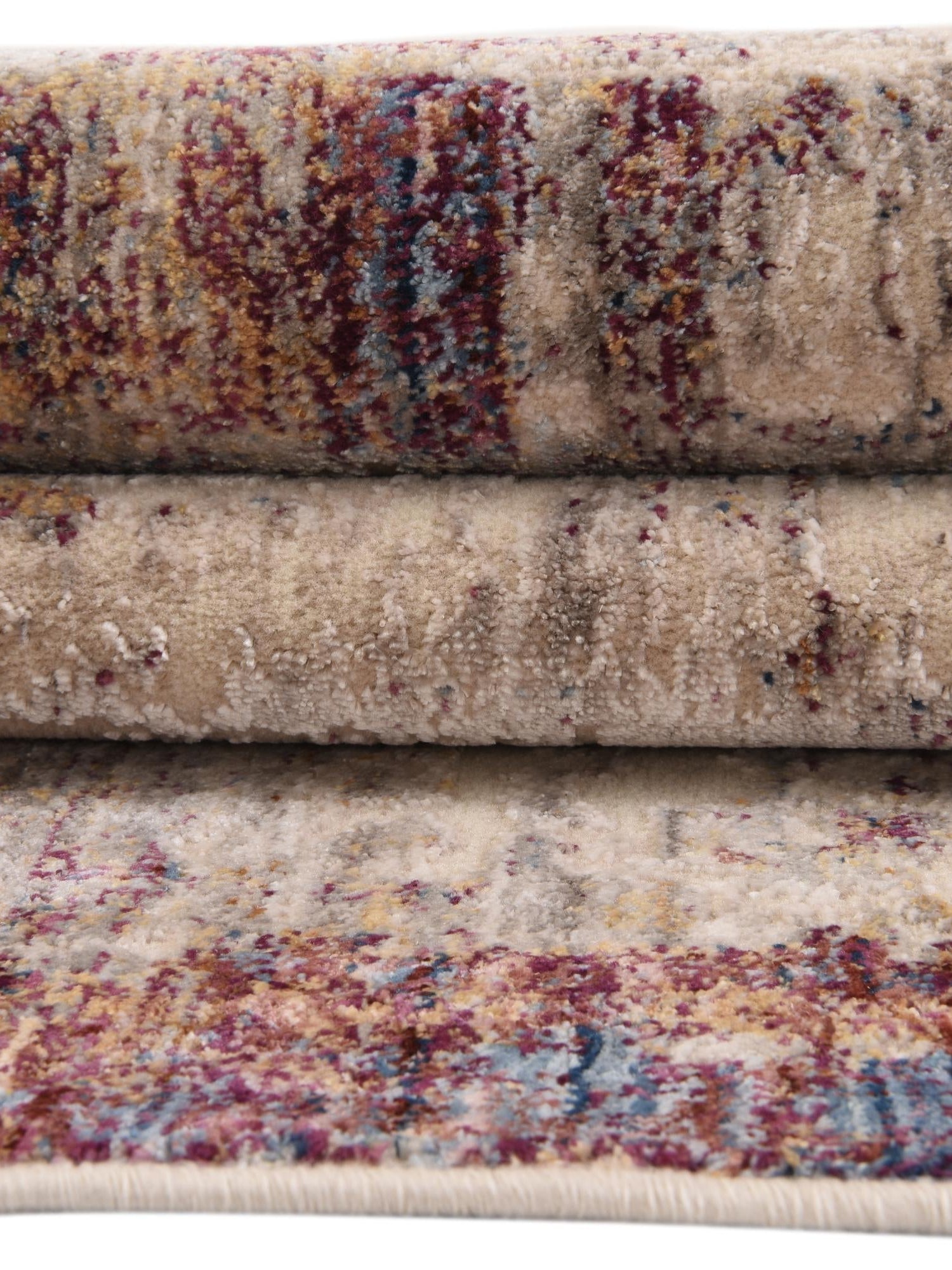 Multicolor 2' x 8' Deepa Runner Area Rug 100% Polyester Colorful Modern Contemporary Carpet for Home Decorating Living, Dining, Office & Bedrooms for Sale at Rug Engine