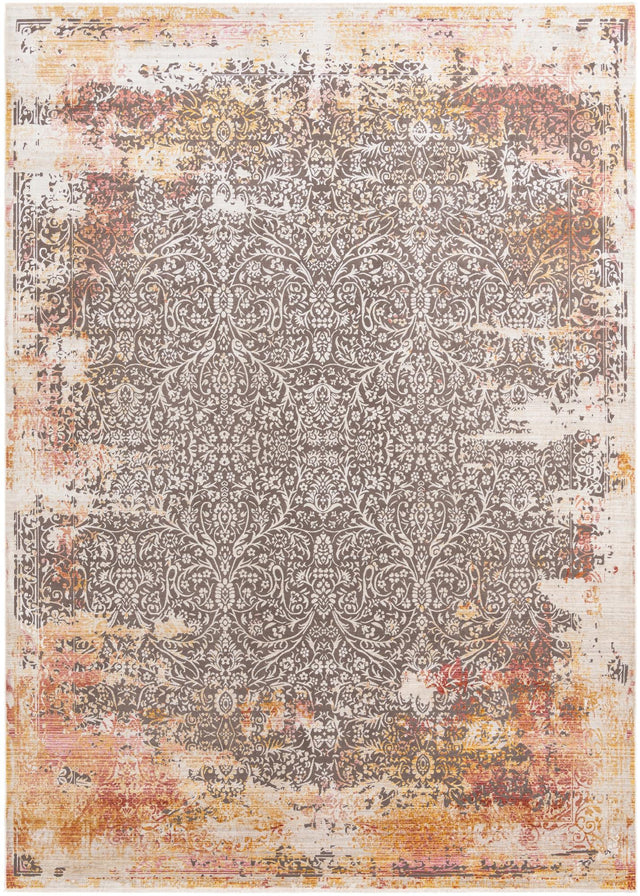 Gray 10' x 13' 8 Deepa Rectangle Area Rug 100% Polyester Colorful Modern Contemporary Carpet for Home Decorating Living, Dining, Office & Bedrooms for Sale at Rug Engine
