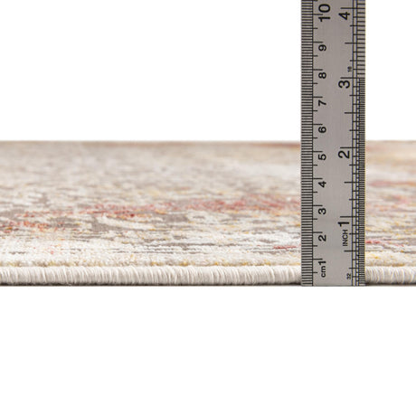 Gray 6' x 8' 9 Deepa Rectangle Area Rug 100% Polyester Colorful Modern Contemporary Carpet for Home Decorating Living, Dining, Office & Bedrooms for Sale at Rug Engine
