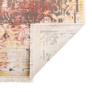 Gray 7' 10 x 9' 8 Deepa Rectangle Area Rug 100% Polyester Colorful Modern Contemporary Carpet for Home Decorating Living, Dining, Office & Bedrooms for Sale at Rug Engine