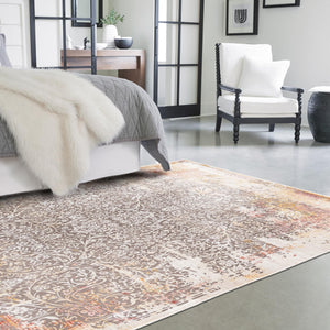 Gray 10' x 13' 8 Deepa Rectangle Area Rug 100% Polyester Colorful Modern Contemporary Carpet for Home Decorating Living, Dining, Office & Bedrooms for Sale at Rug Engine
