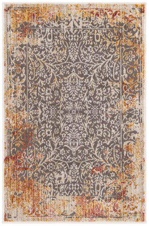 Gray 2' x 3' Deepa Rectangle Area Rug 100% Polyester Colorful Modern Contemporary Carpet for Home Decorating Living, Dining, Office & Bedrooms for Sale at Rug Engine