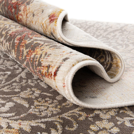 Gray 2' x 8' Deepa Runner Area Rug 100% Polyester Colorful Modern Contemporary Carpet for Home Decorating Living, Dining, Office & Bedrooms for Sale at Rug Engine