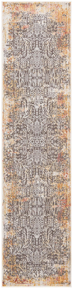 Gray 2' x 8' Deepa Runner Area Rug 100% Polyester Colorful Modern Contemporary Carpet for Home Decorating Living, Dining, Office & Bedrooms for Sale at Rug Engine