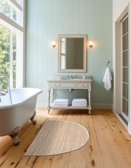 Natural 3' x 6' Braided Jute Hearth Half-Round Semicircle Area Rug 100% Jute Hand Braided Natural Eco-Friendly Boho Style Carpet for Living Rooms Dining Office Space Dorms for Sale at Rug Engine