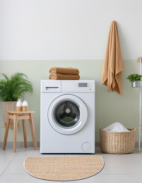 Natural 3' x 6' Braided Jute Hearth Half-Round Semicircle Area Rug 100% Jute Hand Braided Natural Eco-Friendly Boho Style Carpet for Living Rooms Dining Office Space Dorms for Sale at Rug Engine