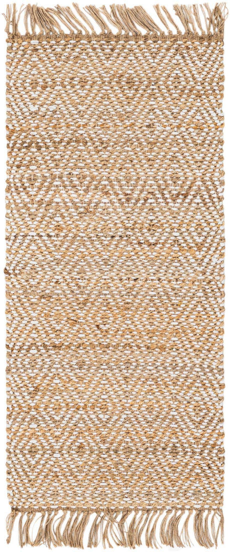 Natural 2' x 4' Braided Jute Runner Rug