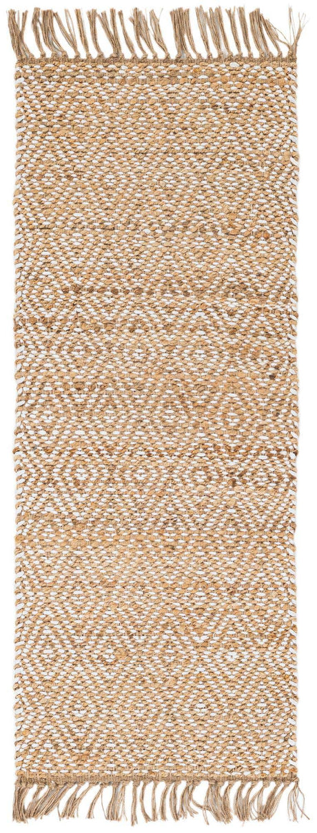 Natural 2' x 5' Braided Jute Runner Rug