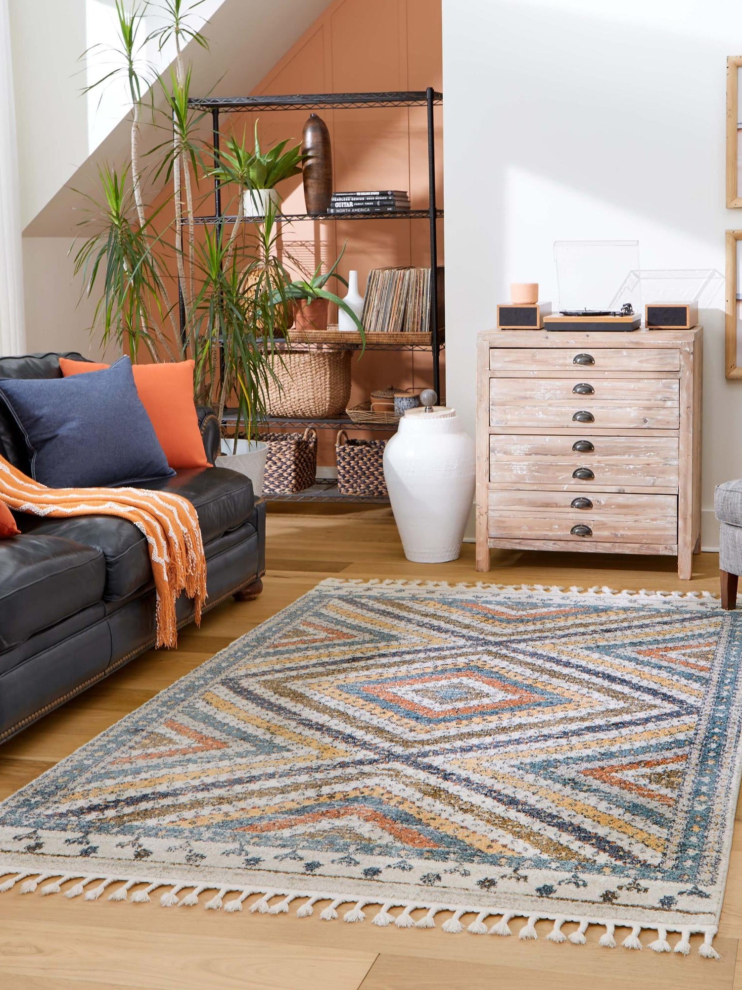 Blue 7' 10 x 11' Aramis Rectangle Area Rug Polypropylene With Cotton Backing Easy Clean Living Room Bedroom Dining Office Carpet for Sale at Rug Engine