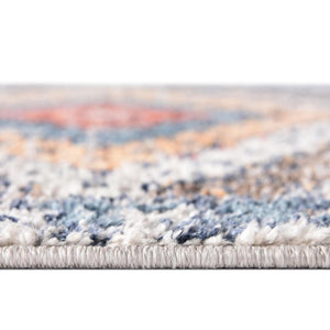 Blue 7' 10 x 7' 10 Aramis Square Area Rug Polypropylene With Cotton Backing Easy Clean Living Room Bedroom Dining Office Carpet for Sale at Rug Engine