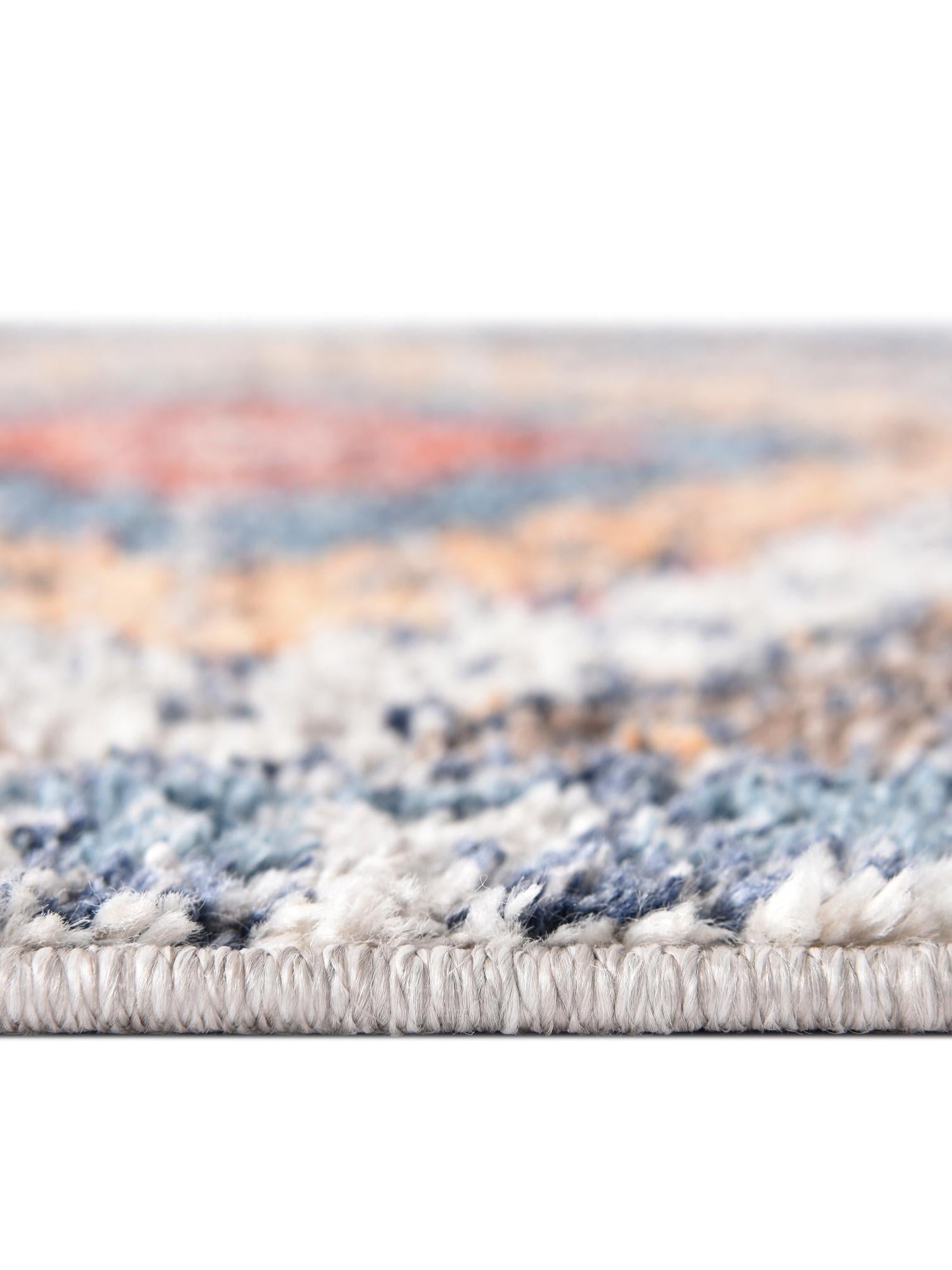 Blue 2' 7 x 10' Aramis Runner Area Rug Polypropylene With Cotton Backing Easy Clean Living Room Bedroom Dining Office Carpet for Sale at Rug Engine