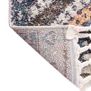 Blue 2' x 8' Aramis Runner Area Rug Polypropylene With Cotton Backing Easy Clean Living Room Bedroom Dining Office Carpet for Sale at Rug Engine