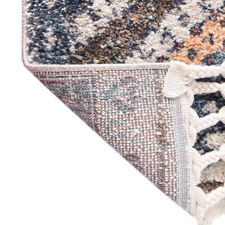 Blue 2' x 8' Aramis Runner Area Rug Polypropylene With Cotton Backing Easy Clean Living Room Bedroom Dining Office Carpet for Sale at Rug Engine
