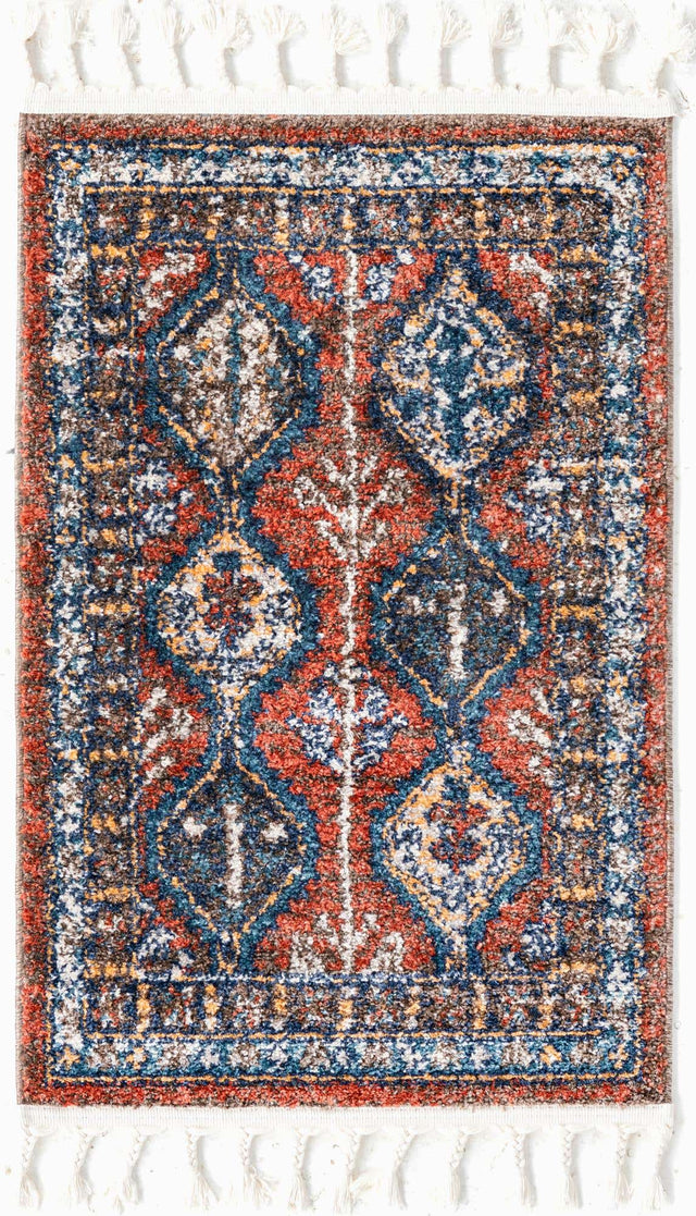 Rust Red 2' x 3' 1 Aramis Rectangle Area Rug Polypropylene With Cotton Backing Easy Clean Living Room Bedroom Dining Office Carpet for Sale at Rug Engine
