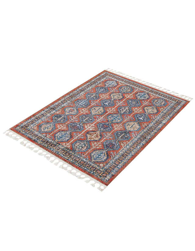 Rust Red 4' x 6' Aramis Rectangle Area Rug Polypropylene With Cotton Backing Easy Clean Living Room Bedroom Dining Office Carpet for Sale at Rug Engine