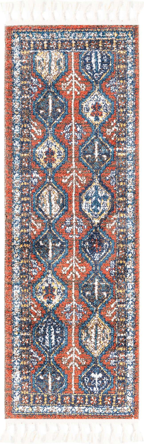 Rust Red 2' x 6' Aramis Runner Area Rug Polypropylene With Cotton Backing Easy Clean Living Room Bedroom Dining Office Carpet for Sale at Rug Engine