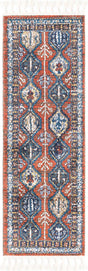 Rust Red 2' x 6' Aramis Runner Area Rug Polypropylene With Cotton Backing Easy Clean Living Room Bedroom Dining Office Carpet for Sale at Rug Engine
