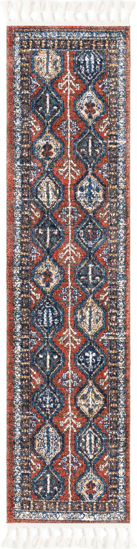 Rust Red 2' x 8' Aramis Runner Area Rug Polypropylene With Cotton Backing Easy Clean Living Room Bedroom Dining Office Carpet for Sale at Rug Engine
