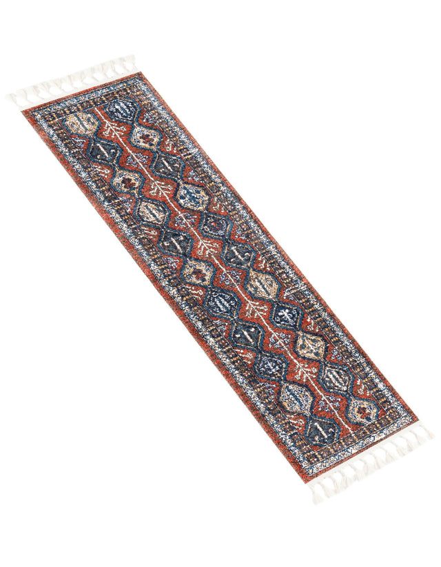 Rust Red 2' x 8' Aramis Runner Area Rug Polypropylene With Cotton Backing Easy Clean Living Room Bedroom Dining Office Carpet for Sale at Rug Engine
