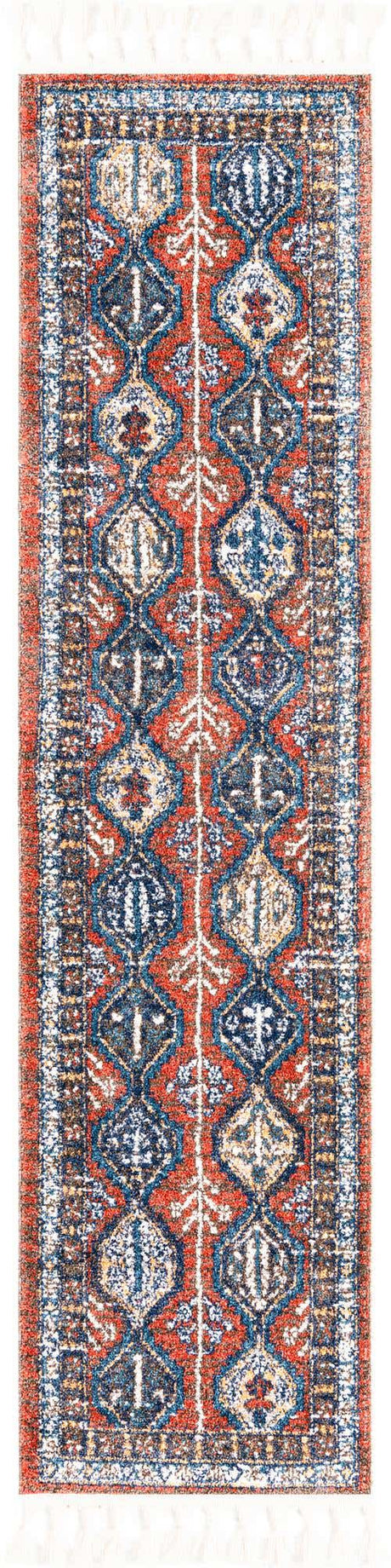 Rust Red 2' x 8' Aramis Runner Area Rug Polypropylene With Cotton Backing Easy Clean Living Room Bedroom Dining Office Carpet for Sale at Rug Engine