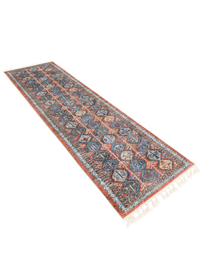 Rust Red 2' 7 x 13' Aramis Runner Area Rug Polypropylene With Cotton Backing Easy Clean Living Room Bedroom Dining Office Carpet for Sale at Rug Engine