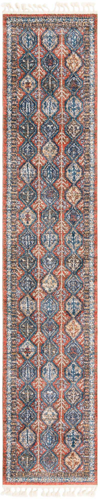 Rust Red 2' 7 x 13' Aramis Runner Area Rug Polypropylene With Cotton Backing Easy Clean Living Room Bedroom Dining Office Carpet for Sale at Rug Engine