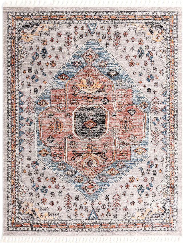 Gray 7' 10 x 10' Aramis Rectangle Area Rug Polypropylene With Cotton Backing Easy Clean Living Room Bedroom Dining Office Carpet for Sale at Rug Engine