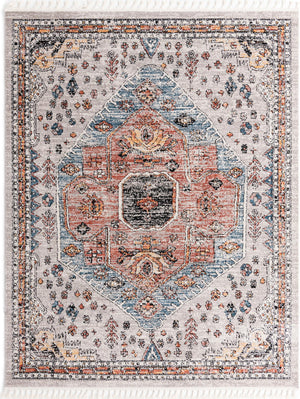 Gray 7' 10 x 10' Aramis Rectangle Area Rug Polypropylene With Cotton Backing Easy Clean Living Room Bedroom Dining Office Carpet for Sale at Rug Engine