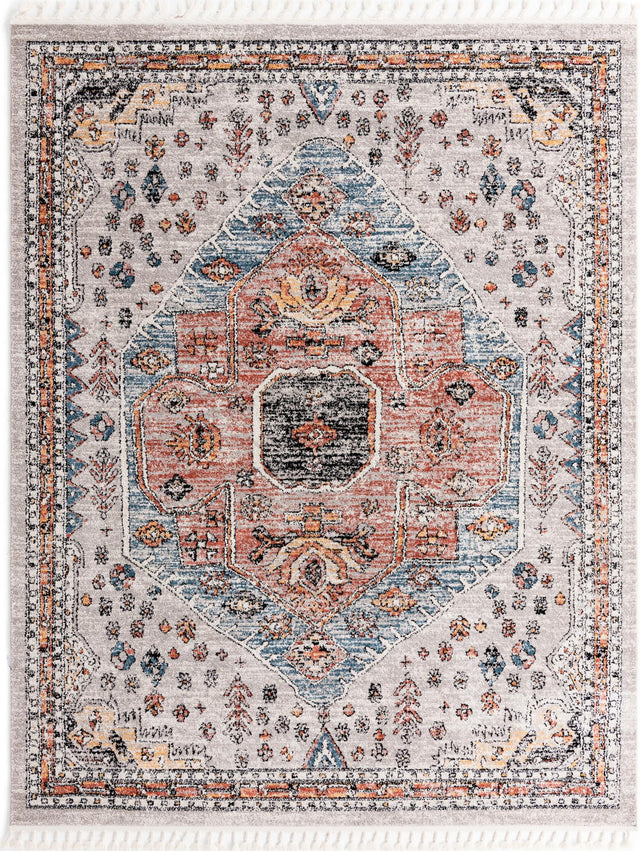 Gray 7' 10 x 10' Aramis Rectangle Area Rug Polypropylene With Cotton Backing Easy Clean Living Room Bedroom Dining Office Carpet for Sale at Rug Engine
